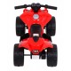 ATV electric LITTLE MONSTER TR1805 roti si scaun din plastic 70x38.5x42 cm putere 25W - Rosu