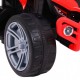 ATV electric LITTLE MONSTER TR1805 roti si scaun din plastic 70x38.5x42 cm putere 25W - Rosu