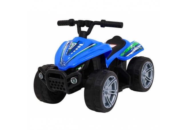 ATV electric LITTLE MONSTER TR1805 roti si scaun din plastic 70x38.5x42 cm putere 25W - Albastru