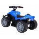 ATV electric LITTLE MONSTER TR1805 roti si scaun din plastic 70x38.5x42 cm putere 25W - Albastru