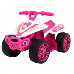 ATV electric LITTLE MONSTER TR1805 roti si scaun din plastic 70x38.5x42 cm putere 25W - Roz