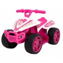 ATV electric LITTLE MONSTER TR1805 roti si scaun din plastic 70x38.5x42 cm putere 25W - Roz