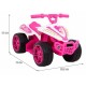 ATV electric LITTLE MONSTER TR1805 roti si scaun din plastic 70x38.5x42 cm putere 25W - Roz