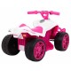 ATV electric LITTLE MONSTER TR1805 roti si scaun din plastic 70x38.5x42 cm putere 25W - Roz