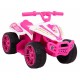ATV electric LITTLE MONSTER TR1805 roti si scaun din plastic 70x38.5x42 cm putere 25W - Roz