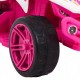 ATV electric LITTLE MONSTER TR1805 roti si scaun din plastic 70x38.5x42 cm putere 25W - Roz