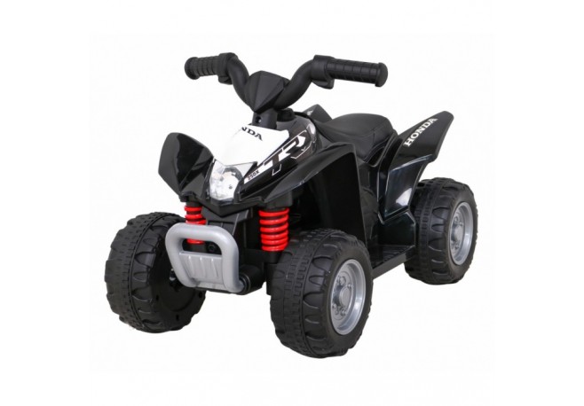 ATV electric HONDA 250X TRX roti din plastic scaun tapitat 64x38x43 cm putere 30W - Negru
