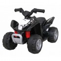 ATV electric HONDA 250X TRX roti din plastic scaun tapitat 64x38x43 cm putere 30W - Negru