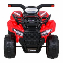 ATV electric STORM JS320 roti si scaun din plastic 68x43x41 cm putere 25W - Rosu
