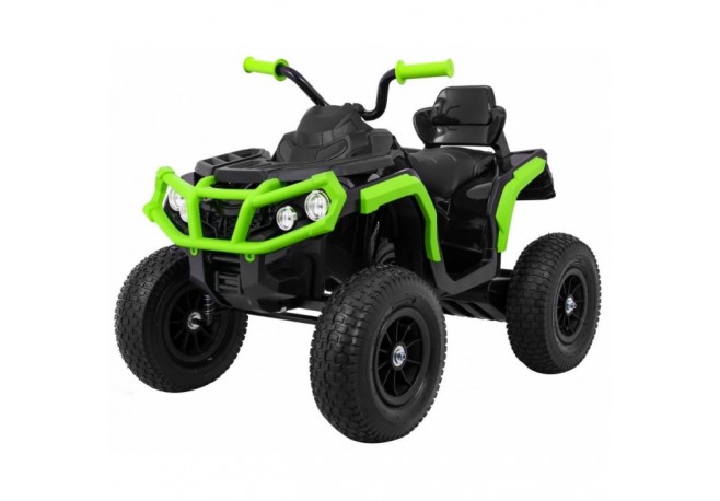 ATV electric AIR BDM0906 roti gonflabile scaun tapitat 102x65x73 cm putere 90W - Negru Verde