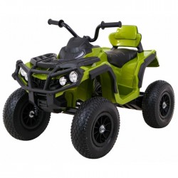 ATV electric AIR BDM0906 roti gonflabile scaun tapitat 102x65x73 cm putere 90W - Verde