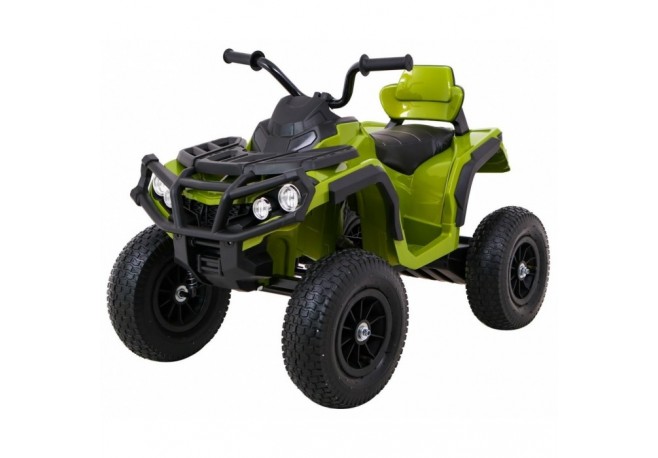 ATV electric AIR BDM0906 roti gonflabile scaun tapitat 102x65x73 cm putere 90W - Verde