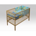Lenjerie MyKids Happy Giraffe Albastru 4 Piese 140x70