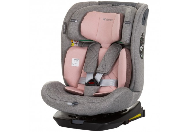 Scaun auto Chipolino X Factor I-Size 40-150 cm flamingo cu sistem Isofix