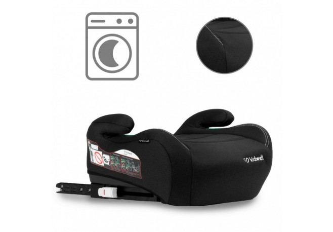 Inaltator auto 125-150 cm cu ISOFIX Kidwell Ovan - Black