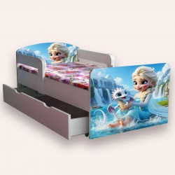 Pat copii ,Frozen -magic ,saltea cadou