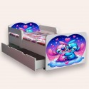 Pat copii Stitch sertar ,saltea cadou