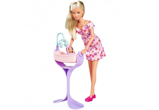 Papusa Simba Steffi Love Hello Baby 29 cm cu accesorii