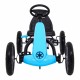 Kart cu pedale si roti gonflabile varsta 3 ani+ 113x60x65 cm Gokart STAR - Albastru
