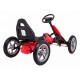 Kart cu pedale si roti gonflabile varsta 3 ani+ 113x60x65 cm Gokart STAR - Rosu