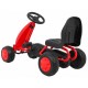 Kart cu pedale roti si scaun din plastic 60x35x39 cm Gokart - Rosu