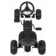 Kart cu pedale roti si scaun din plastic 60x35x39 cm Gokart - Alb