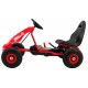 Kart cu pedale si roti gonflabile varsta 3 ani+ 114x59x63 cm Gokart CHAMPION - Rosu