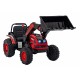 Excavator electric cu brat mobil roti EVA scaun tapitat 124x65x65 cm putere 70W - Rosu