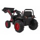 Excavator electric cu brat mobil roti EVA scaun tapitat 124x65x65 cm putere 70W - Rosu