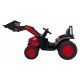 Excavator electric cu brat mobil roti EVA scaun tapitat 124x65x65 cm putere 70W - Rosu