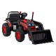 Excavator electric cu brat mobil roti EVA scaun tapitat 124x65x65 cm putere 70W - Rosu