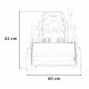 Buldozer electric cu cupa mobila roti si scaun din plastic 86x40x42 cm putere 25W - Albastru