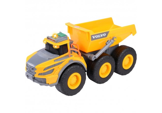Camion basculant Dickie Toys Volvo Articulated Hauler 23 cm cu lumini si sunete