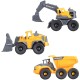 Set Dickie Toys Construction Set cu 3 vehicule 16 cm