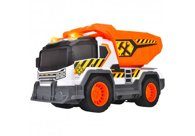 Camion de constructie Dickie Toys Dump Truck 30 cm cu lumini si sunete