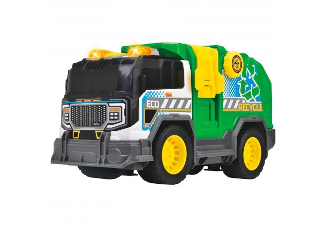 Masina de gunoi Dickie Toys Recycle Truck 30 cm cu lumini si sunete