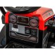 Buldozer electric cu cupa mobila ZP1001B roti si scaun din plastic 86x40x42 cm putere 25W - Rosu