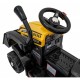 Buldozer electric cu cupa mobila ZP1001B roti si scaun din plastic 86x40x42 cm putere 25W - Galben