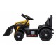 Buldozer electric cu cupa mobila ZP1001B roti si scaun din plastic 86x40x42 cm putere 25W - Galben