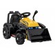 Buldozer electric cu cupa mobila ZP1001B roti si scaun din plastic 86x40x42 cm putere 25W - Galben