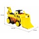 Excavator electric cu cupa mobila JJ309 roti si scaun din plastic 113x41x52 cm putere 6V - Galben