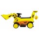 Excavator electric cu cupa mobila JJ309 roti si scaun din plastic 113x41x52 cm putere 6V - Galben