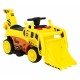 Excavator electric cu cupa mobila JJ309 roti si scaun din plastic 113x41x52 cm putere 6V - Galben