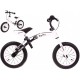 Bicicleta fara pedale cu frana si cadru variabil roti gonflabile Boomerang SporTrike - Alb
