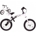 Bicicleta fara pedale cu frana si cadru variabil roti gonflabile Boomerang SporTrike - Alb