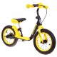 Bicicleta fara pedale cu frana suport picioare roti gonflabile Balancer SporTrike - Galben