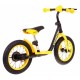 Bicicleta fara pedale cu frana suport picioare roti gonflabile Balancer SporTrike - Galben
