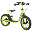 Bicicleta fara pedale cu frana suport picioare roti gonflabile Balancer SporTrike - Verde