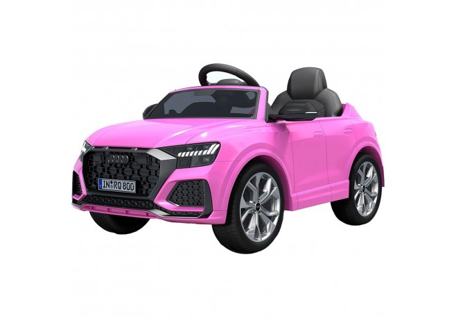 Masinuta electrica Chipolino Audi RS Q8 cu scaun din piele si roti EVA pink