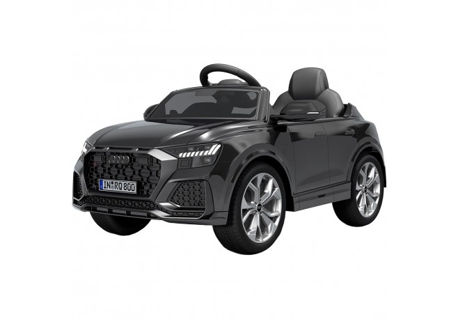 Masinuta electrica Chipolino Audi RS Q8 cu scaun din piele si roti EVA black